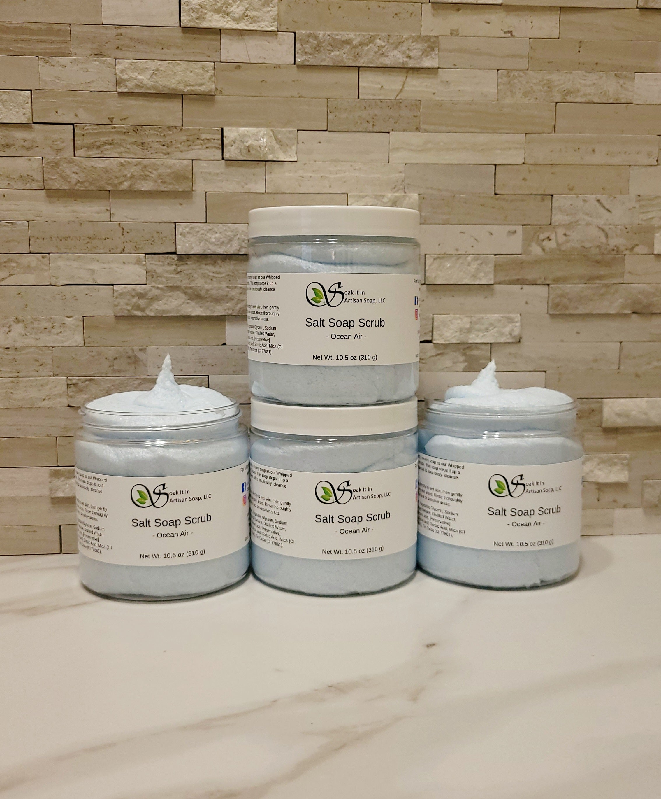 SALT SOAP SCRUB Ocean Air Soak It In Artisan Soap LLC